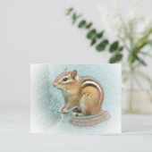 Striped Cutie - Chipmunk Briefkaart (Staand voorkant)