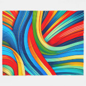 Striped design fleece deken (Voorkant (Horizontaal))
