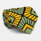 Striped Diamonds - Groen Stropdas (Opgerold)