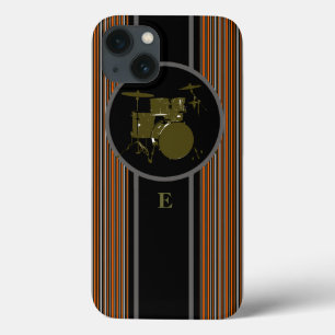 striped drummuziek aanpasbaar iPhone 13 hoesje