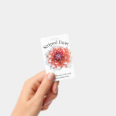 Striped Duet Dahlia ID Badge (Handheld)