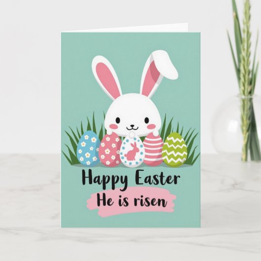 Striped Egg Season Card Kaart (Voorkant)