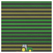 Striped Field & Tractor Stof (Close Up)