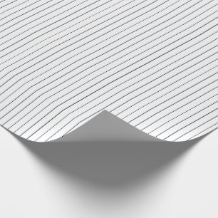 Striped Gift Wrapping Paper-Blue-White 02 Cadeaupapier