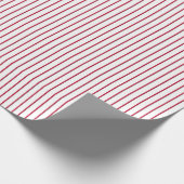Striped Gift Wrapping Paper-Red-White 06 Cadeaupapier (Hoek)