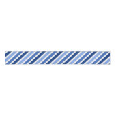 Striped Grosgrain lint:Blauwe en witte strepen Grosgrain Lint (Voorkant)