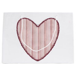 Striped Heart Groot Cadeauzakje