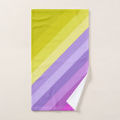 Striped, helder, regenboog bad handdoek (Handdoek)