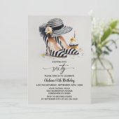 Striped High Heel Shoes 60th Birthday Kaart (Staand voorkant)