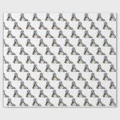 Striped High Heels met Daisy Cadeaupapier (Vlak)