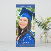 Striped High School Graduation Party Invitation (Staand voorkant)