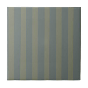 Striped keramische tegel, klein (4,25 x 4,25 inch) tegeltje