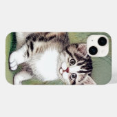 Striped Kitten Illustratie Case-Mate iPhone Case (Achterkant (horizontaal))