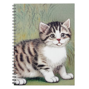  Striped Kitten Illustratie Notitieboek