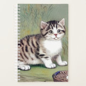  Striped Kitten Illustratie Planner (Voorkant)