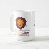 Striped Lion 15 oz Mok - Kan al dan niet rum zijn (Voorkant links)