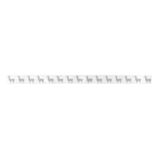 Striped Llama Ribbon Lint (Voorkant)