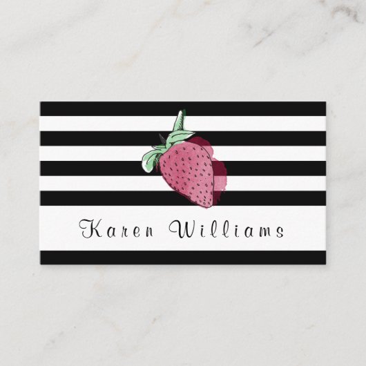 Striped Logo Visitekaartje (Voorkant)