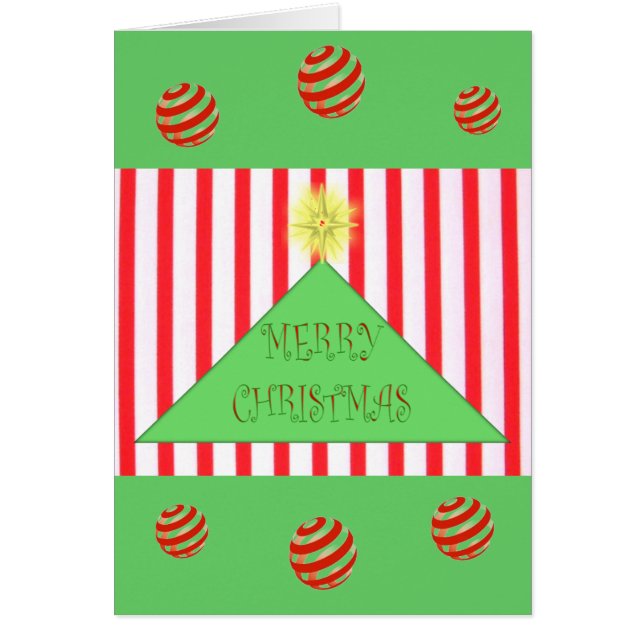 Striped Merry kerstboom (Voorkant)