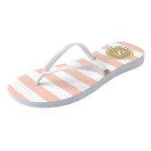 Striped Monogram in Blush Teenslippers (Schuin)