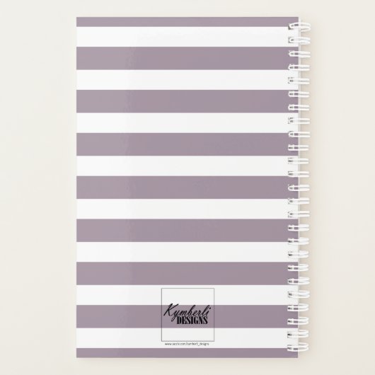 Striped Name Planner (Achterkant)