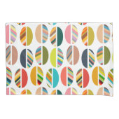 Striped Oval Halves Kussensloop (Voorkant)