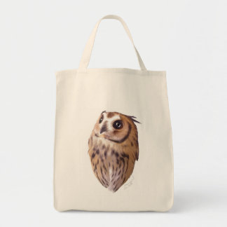 Striped owl ショッピングトート tote bag