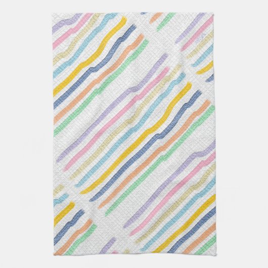 Striped Pastels Theedoek (Verticaal)