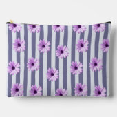 striped pattern with purple daisies etui (Voorkant)