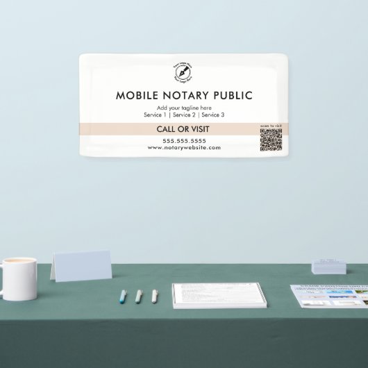 Striped Pink Notary Openbare Logo Website QR Evene Spandoek (Beurs)