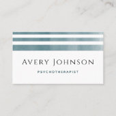 Striped Psychotherapie Therapist Counselor Classic Visitekaartje (Voorkant)