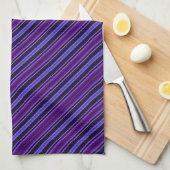 Striped Purples Theedoek (Quarter Fold)