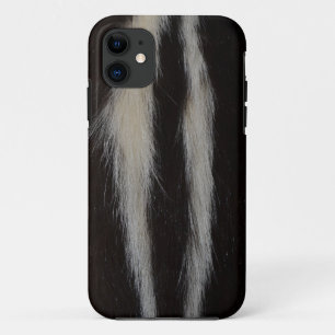 Striped Skunk Fur iPhone 11 Hoesje