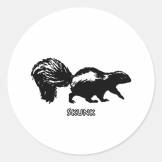 Striped Skunk Ronde Sticker