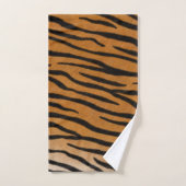 Striped Tiger Fur Realistic Exotic Animal Print Bad Handdoek (Handdoek)