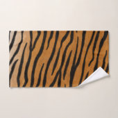 Striped Tiger Fur Realistic Exotic Animal Print Bad Handdoek (Handdoek)