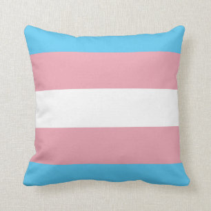 Striped Transgender Pride Pillow Kussen