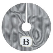 Striped Tree Skirt - Zwart-wit Kerstboom Rok (Voorkant)