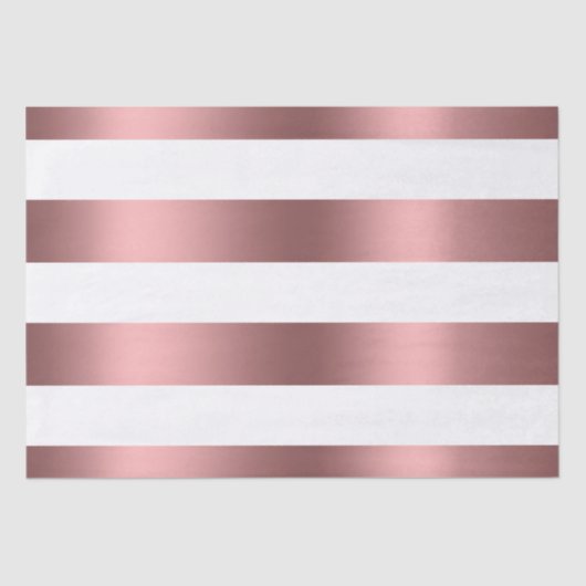 Striped White en Roos Gold Tissuepapier (Voorkant)