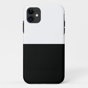 Striped (zwart-wit)   Horizontaal)  iPhone 11 Hoesje