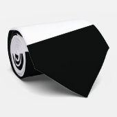 Striped (zwart-wit) | Horizontaal)  Stropdas (Opgerold)