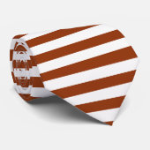 STRIPEN, verstelbaar strak bruin Stropdas (Opgerold)