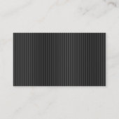 STRIPEN VISITEKAARTJE BLACK/RED/SILVER (Achterkant)