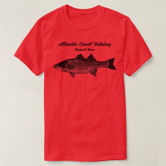 Striper Fish Fisherman T-shirt (Design voorkant)