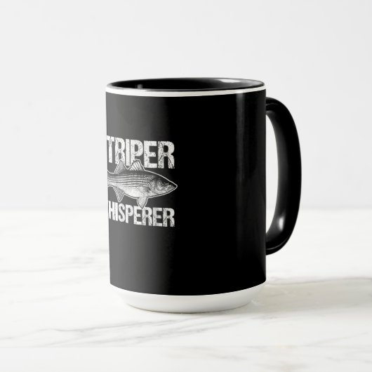 Striper Whisperer Vist Lover Gift Mok (Voorkant rechts)