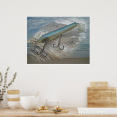 Striper Xpert Surf Slapper Antiek Vist Lure de Poster (Keuken)