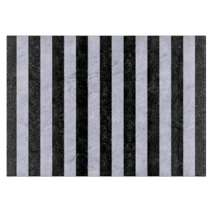STRIPES1 ZWARTE MARBLE & WITTE MARBLE SNIJPLANK