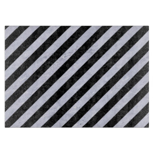 STRIPES3 ZWARTE MARBLE & WITTE MARBLE SNIJPLANK