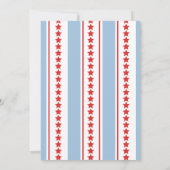 Stripes 4 juli Groot Saarblauw Kaart (Achterkant)