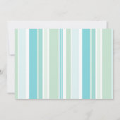 Stripes Baby shower Invitation (CA) Kaart (Achterkant)
